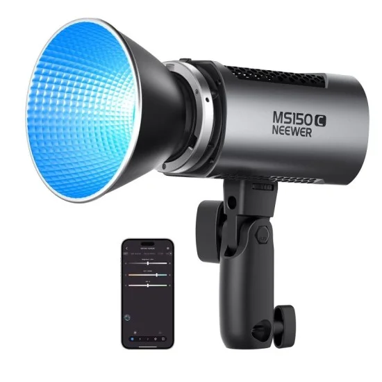 Neewer （10103775）MS150C RGB LED VIDEO LIGHT WITH APP CONTROL (UK) _ black